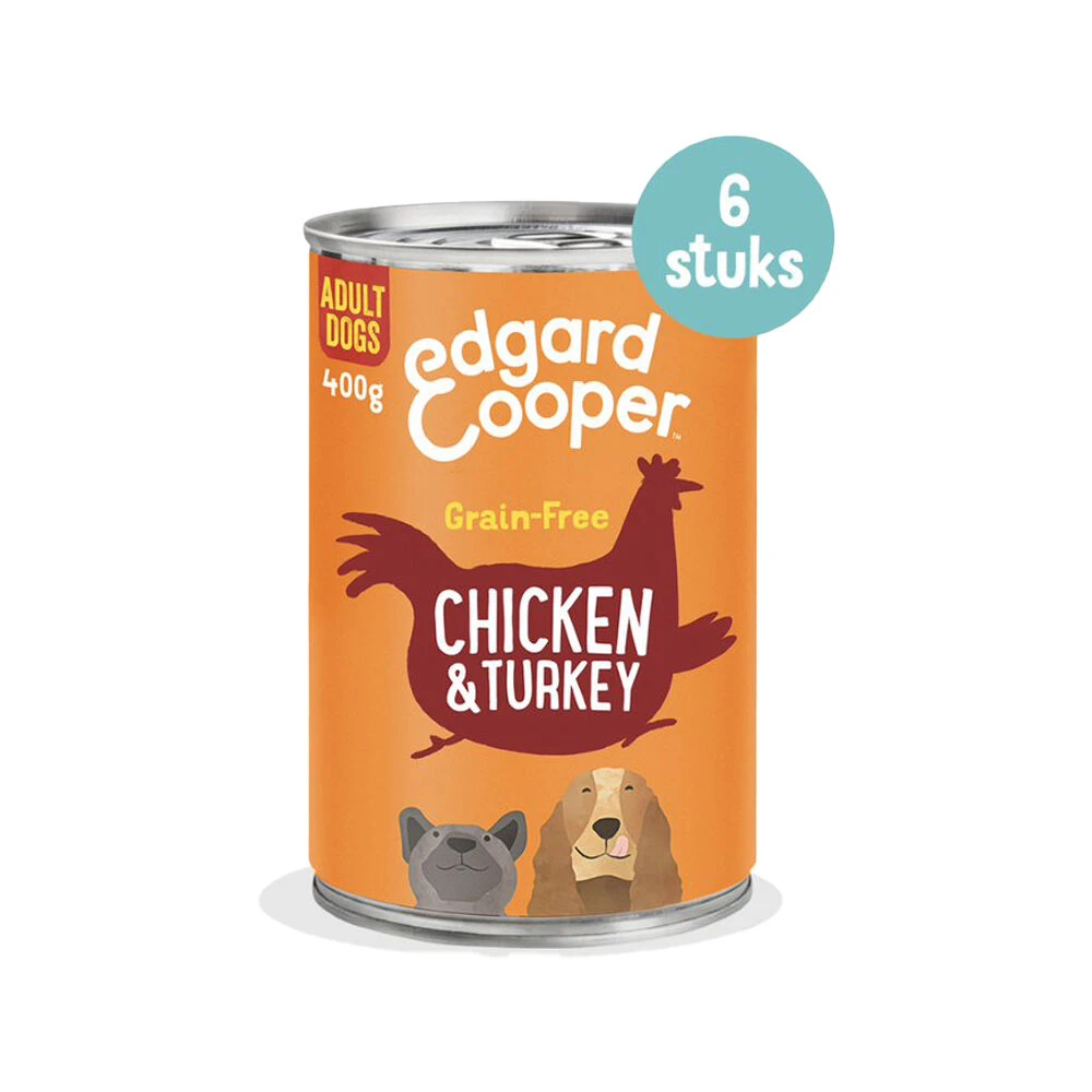 Edgard & Cooper Adult - Kip & Kalkoen - Blik 6 Edgard & Cooper Adult - Kip & Kalkoen - Blik - Afbeelding 4