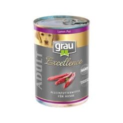 Grau Excellence Adult Puur Hondenvoer - Lam - Blik -Nieuwe Pootjes grau excellence adult puur hondenvoer lam blik 178390 2000 none