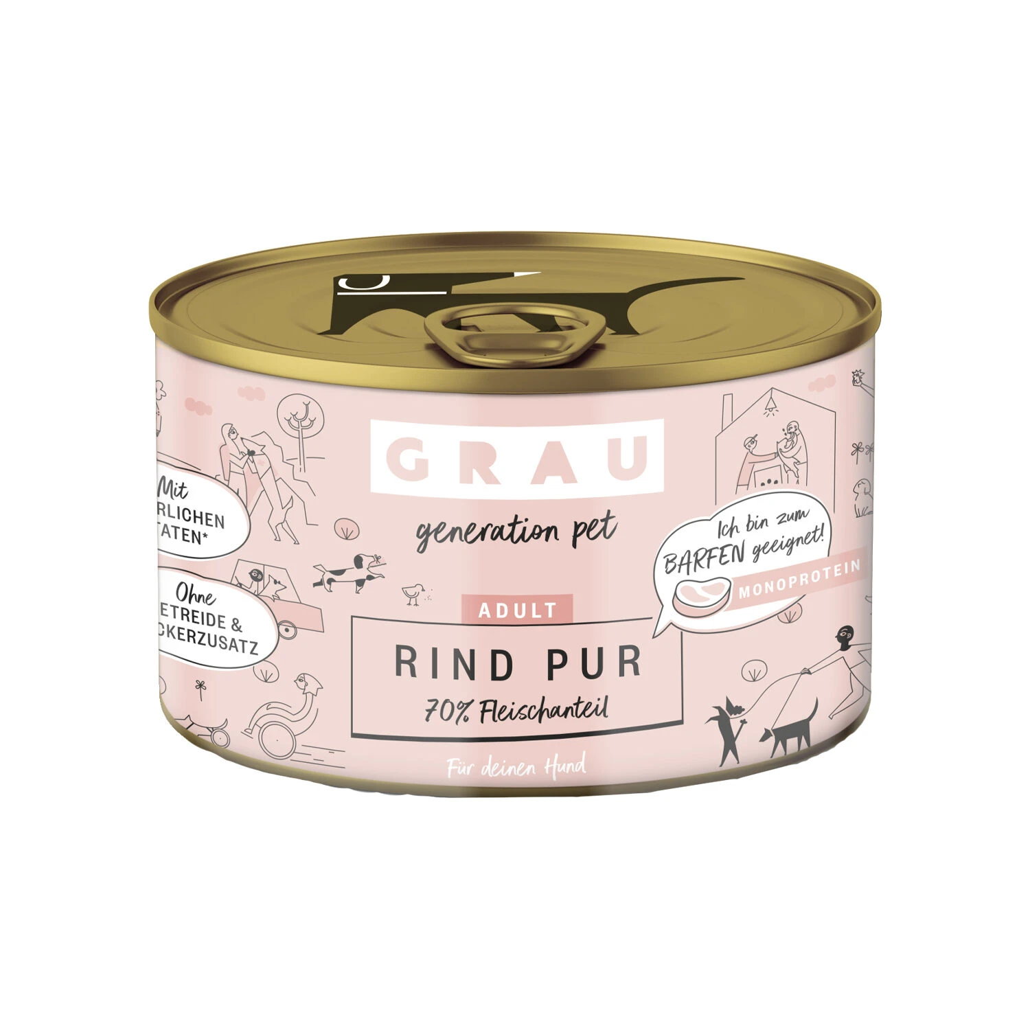 Grau Excellence Adult Puur Hondenvoer - Rund - Blik 6 Grau Excellence Adult Puur Hondenvoer - Rund - Blik - Afbeelding 4