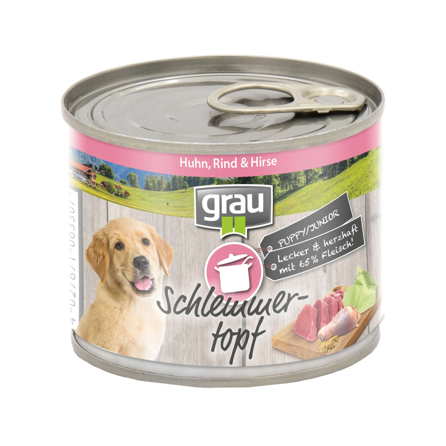 Grau Puppy/Junior Hondenvoer - Kip, Rund En Gierst - Blik 3 Grau Puppy/Junior Hondenvoer - Kip, Rund En Gierst - Blik