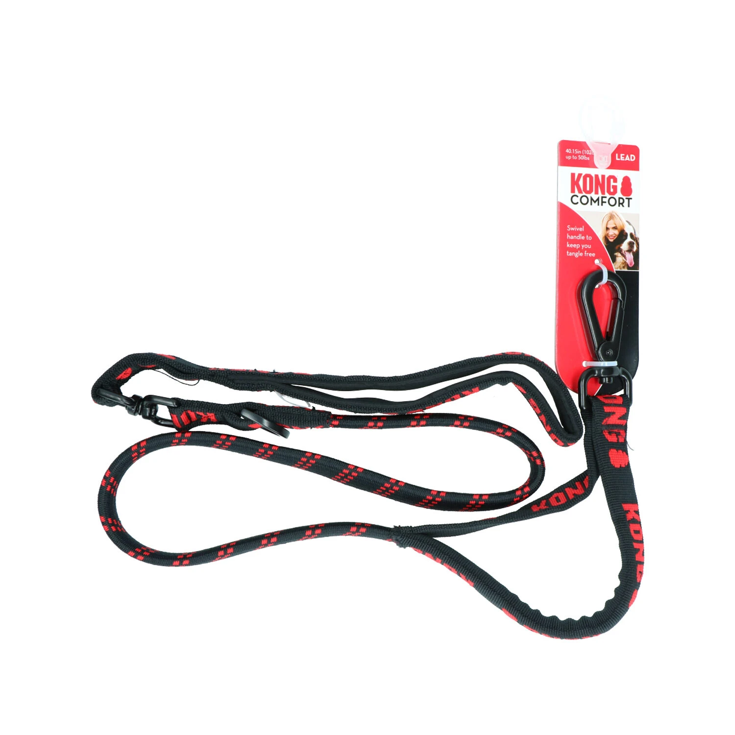 KONG Zero-shock Leash - Zwart 6 KONG Zero-shock Leash - Zwart - Afbeelding 4