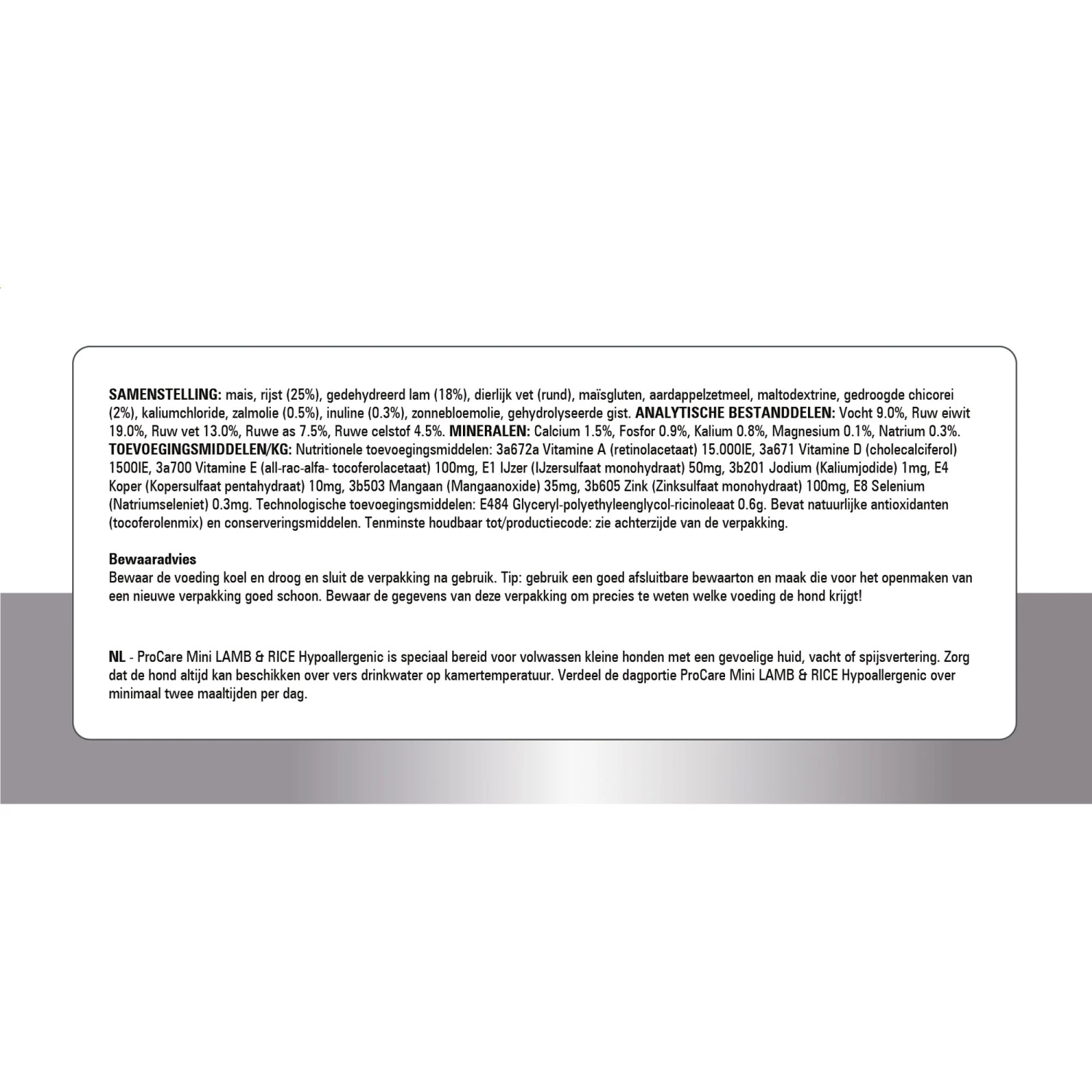 Prins ProCare Mini Lamb & Rice Hypoallergenic 11 Prins ProCare Mini Lamb & Rice Hypoallergenic - Afbeelding 9