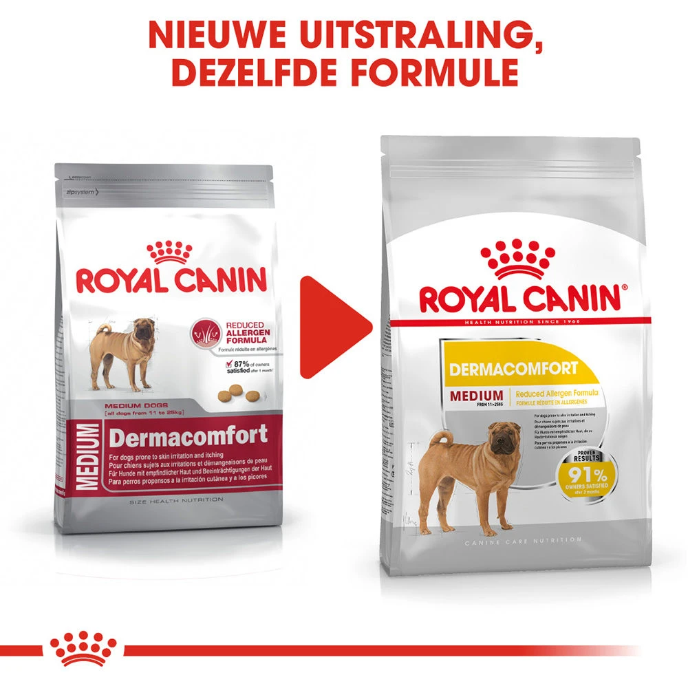 Royal Canin Medium Dermacomfort - Hondenvoer 7 Royal Canin Medium Dermacomfort - Hondenvoer - Afbeelding 5