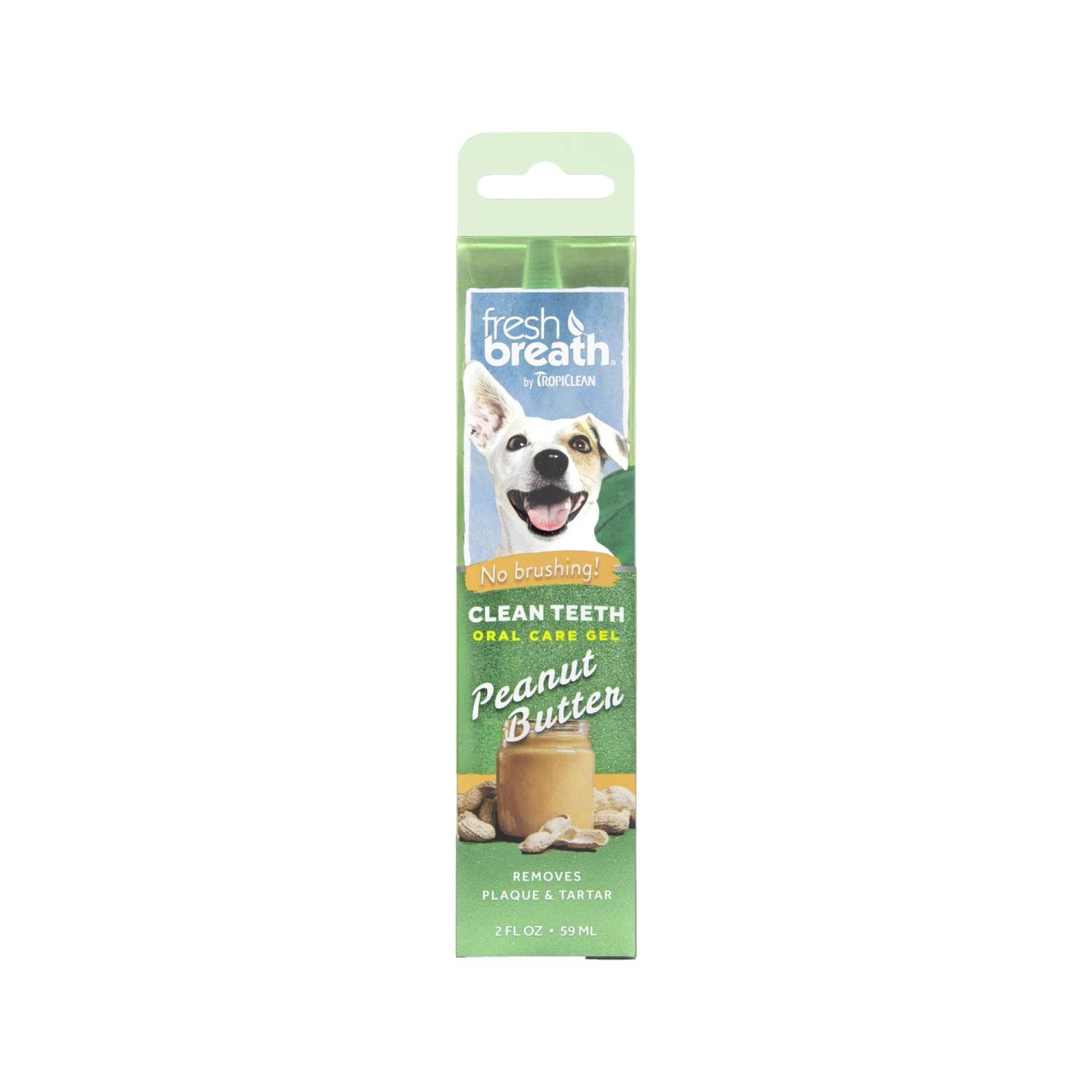 TropiClean - Fresh Breath OralCareGel Kit Peanut Butter - Dog