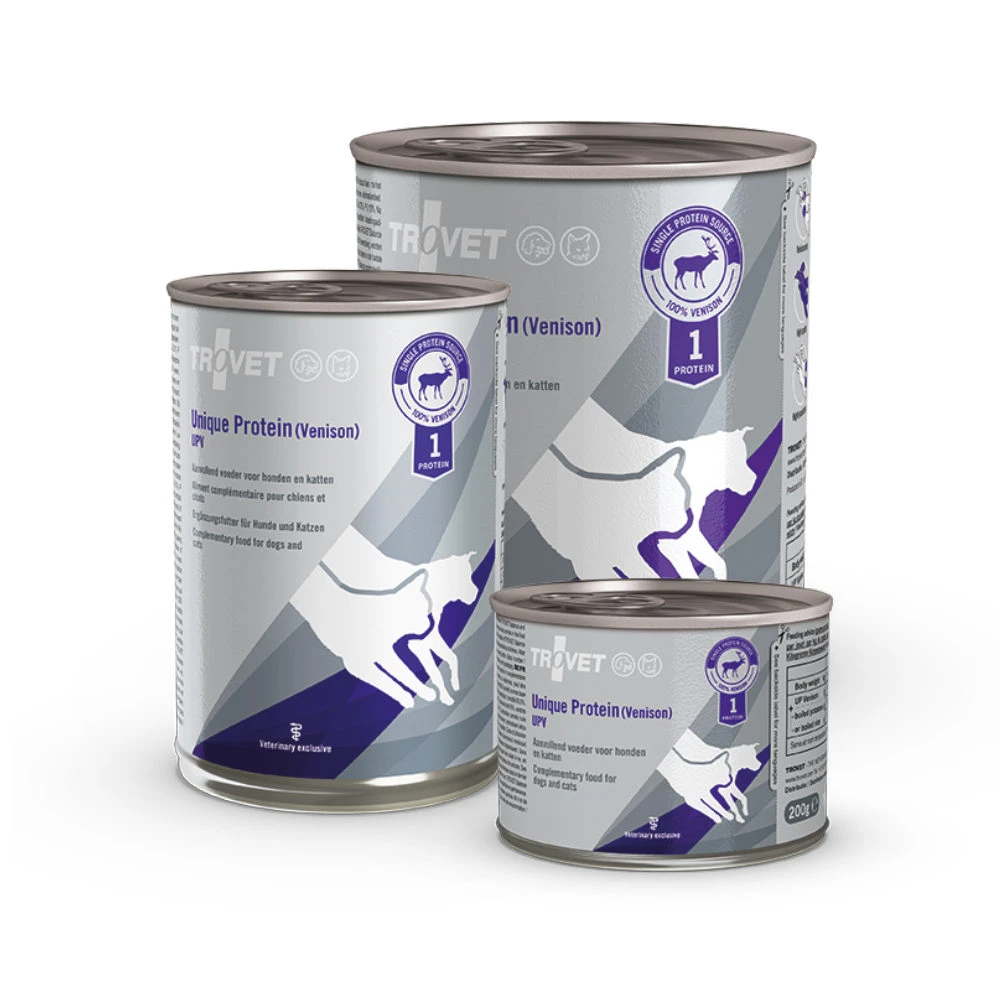 TROVET Unique Protein UPV (Venison) - Hond/Kat 6 TROVET Unique Protein UPV (Venison) - Hond/Kat - Afbeelding 4