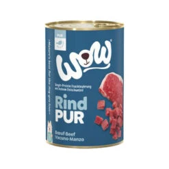 WOW! PUUR 100% Hondenvoer - Blik -Nieuwe Pootjes wow puur 100 hondenvoer blik 208685 0500 none